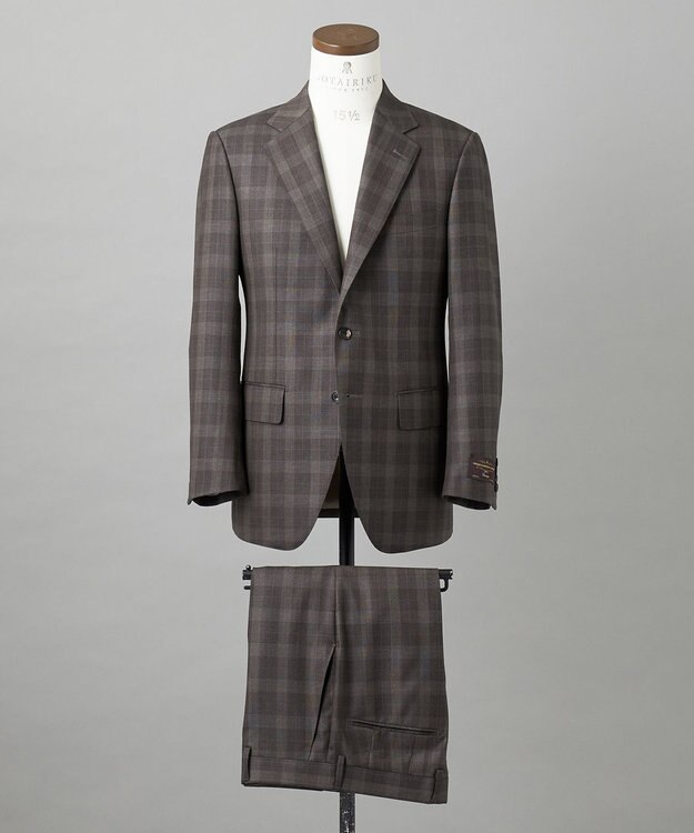 GOTAIRIKU 【CANONICO/カノニコ】 リベンジ 150's 通年スーツ（ブラウン×チェック） ダークブラウン系4