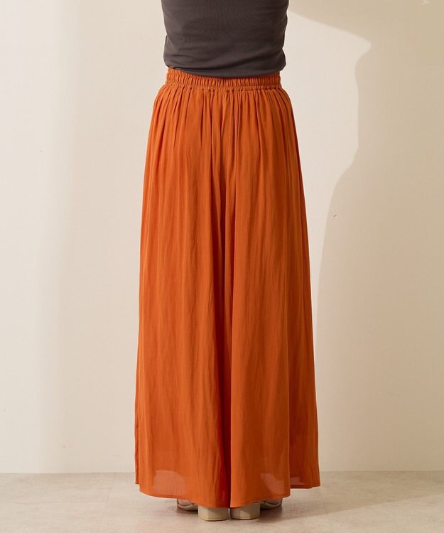 AMERICAN HOLIC 【選べる丈】接触冷感シフォンスカーチョ Terracotta