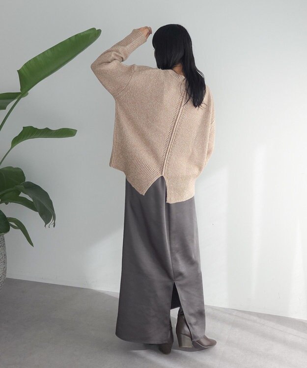 Green Parks こなれ主役ニットプルオーバー Beige