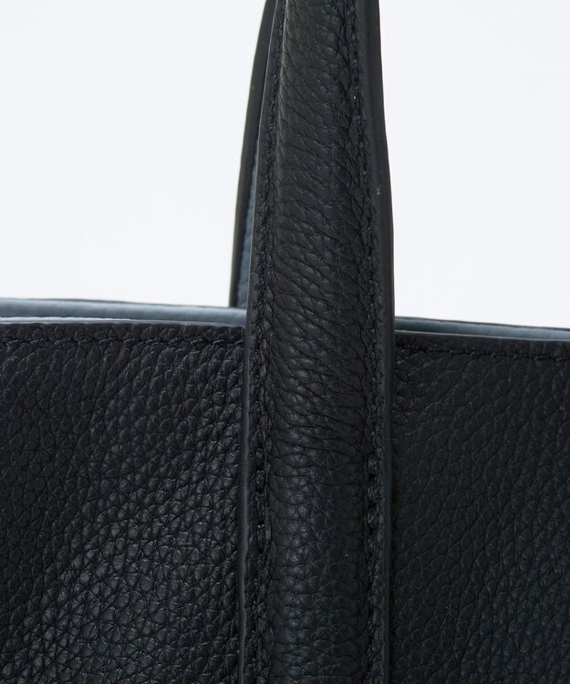 TOPKAPI 【Breath TOPKAPI】DUAL デュアル シュリンクレザー バイカラー トートバッグ チャーム付き ブラック