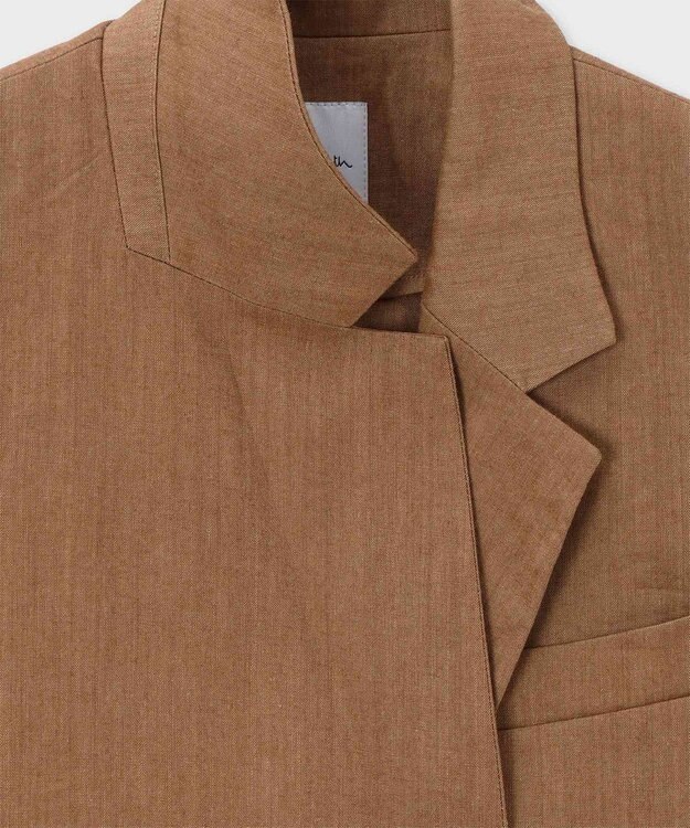 Paul Smith レーヨンリネン フレンチスリーブ ジャケット キャメル
