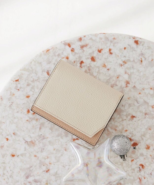 TOPKAPI 【TOPKAPI】バイカラー レザー ２つ折財布 LEAN リーン オフ