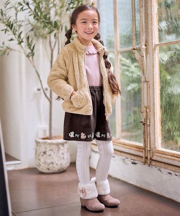 ANY KIDS しあわせタッチニット ピンク