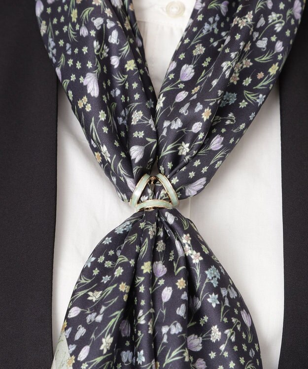 MOONBAT Luna Luce(ルナルーチェ)スカーフリング パール調 3Ring お手持ちのスカーフを通すだけ ギフト ライトグリーン