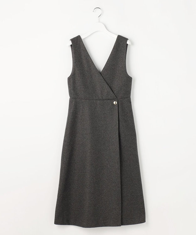 ANY SIS 【2SET】ジャンパースカート × ニット セット チャコール×アイボリー