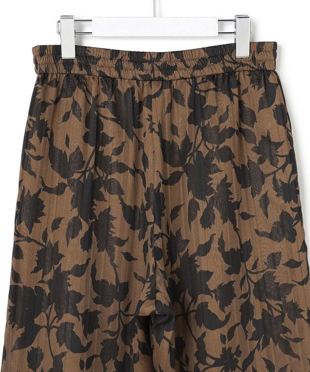 ICB 【30th ANNIVERSARY】 アーカイブフラワープリント ワイドパンツ バーントアンバー×ブラック