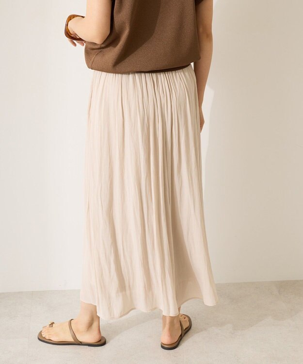 AMERICAN HOLIC 【選べる丈】接触冷感シフォンスカーチョ Light Beige