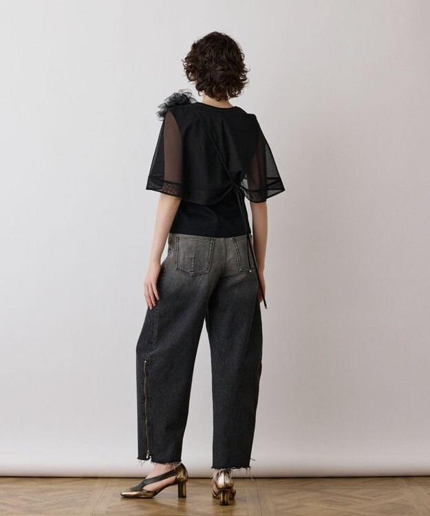 GRACE CONTINENTAL フラワーチュールベルト ブラック