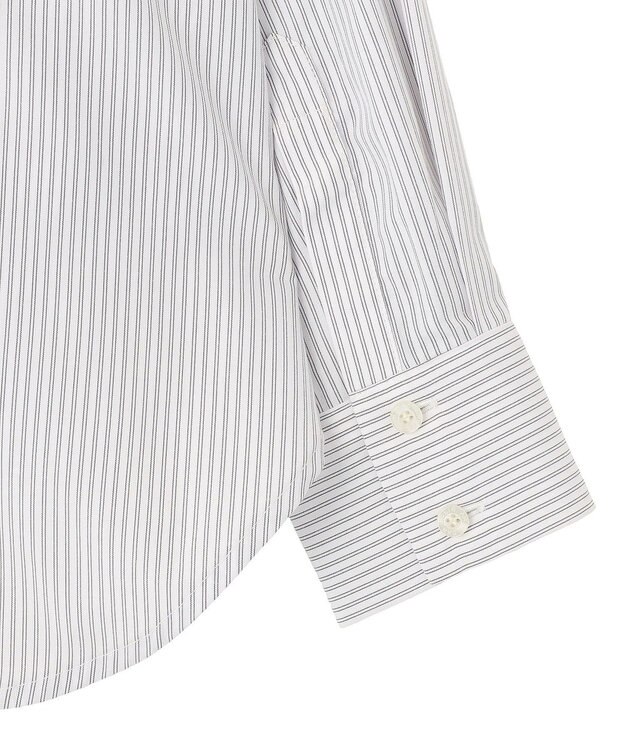 AMERICAN HOLIC 【イージーケア】ストライプVネックシャツ Off White