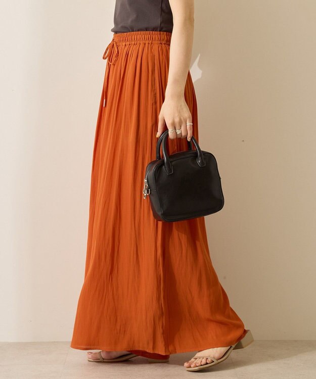 AMERICAN HOLIC 【選べる丈】接触冷感シフォンスカーチョ Terracotta