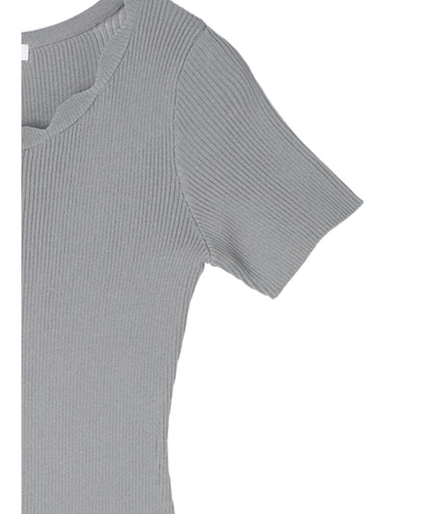 Green Parks リブニットワンピース Gray