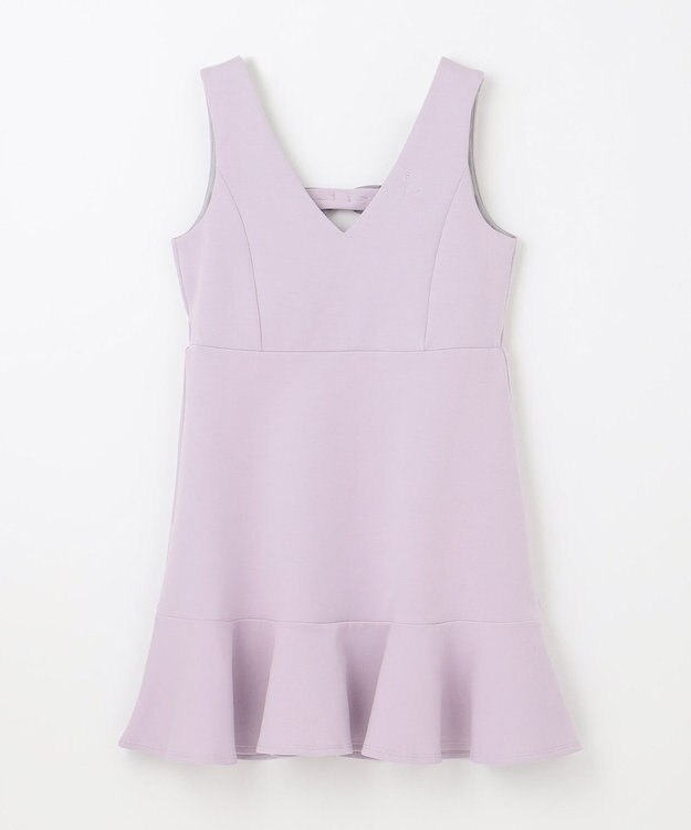 組曲 KIDS 【150-160㎝】ダンボールニット ジャンスカ ライラック系