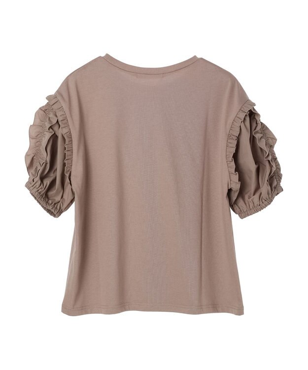 Green Parks ・ＥＬＥＮＣＡＲＥ　ＤＵＥ　ラッフルパフＴＥＥ Gray Beige