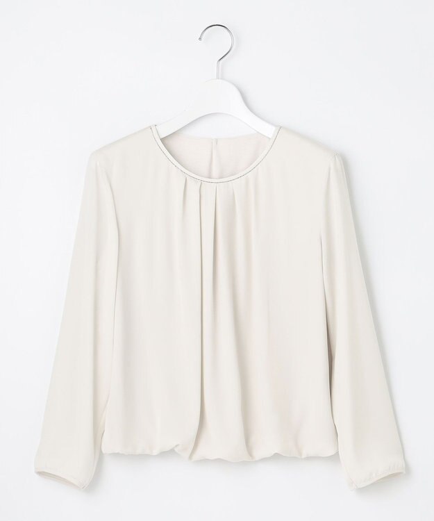 23区 S 【洗える】シルキーデシン ボールチェーン カットソー ベージュ系