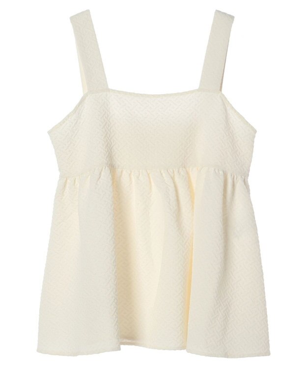 Green Parks ジャガードキャミビスチェ Ecru