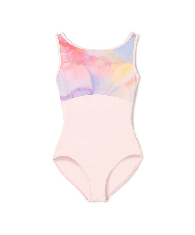 Chacott 【NOZOMI YUASA】ノースリーブレオタード ローズプリント