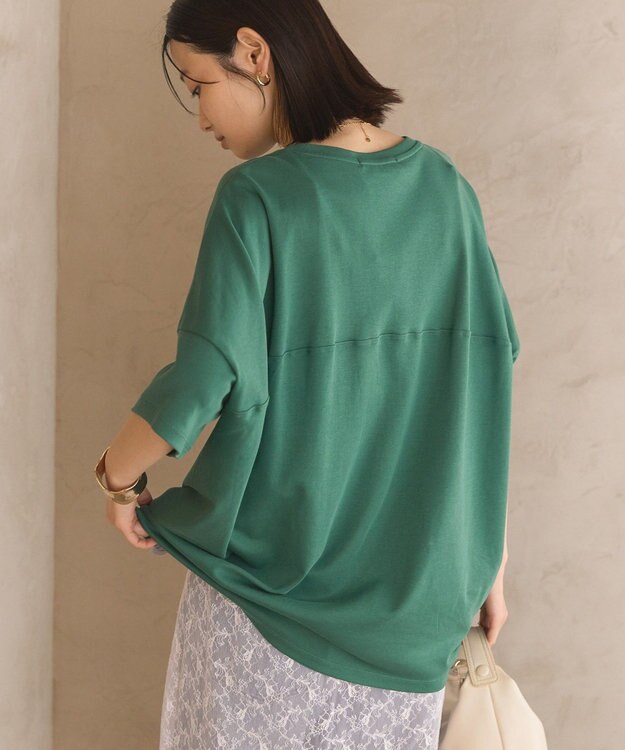 AMERICAN HOLIC 【新色追加】【接触冷感】コクーンシルエットカットソー Green