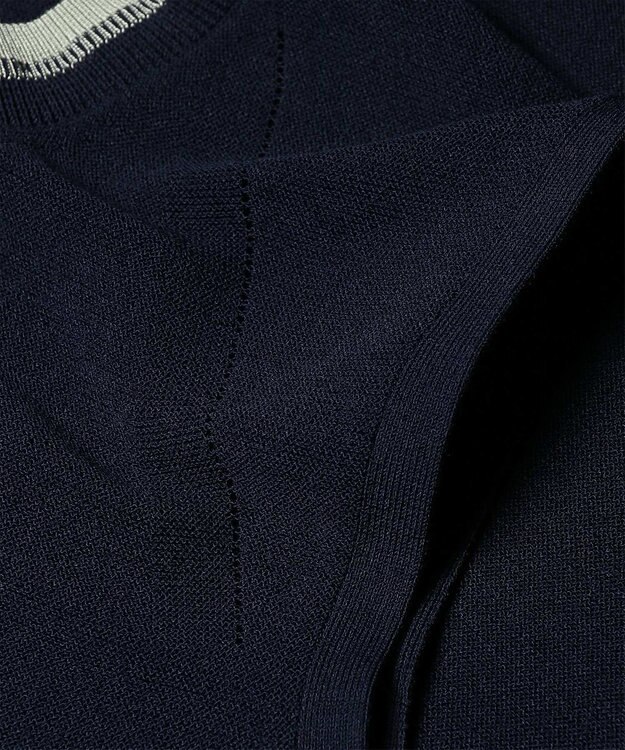 Paul Smith コントラストトリム ノースリーブニット ネイビー