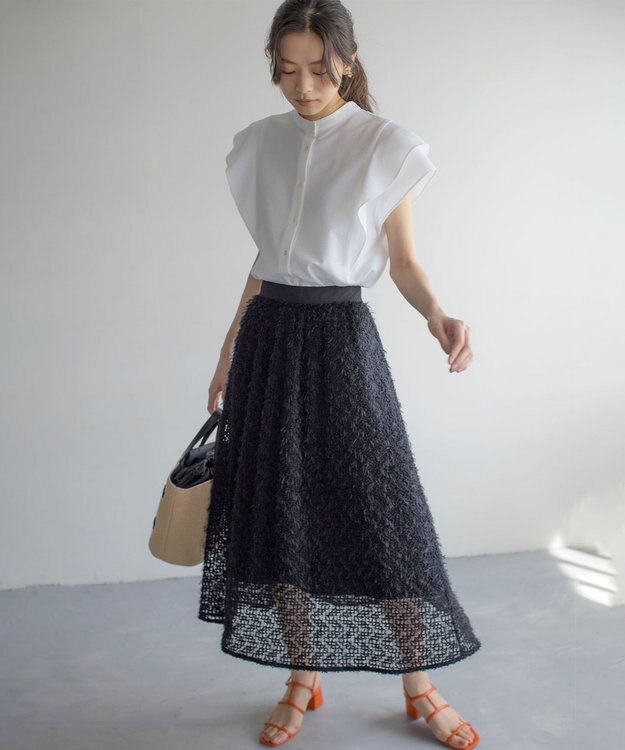 組曲 フェザーチュール スカート ブラック系