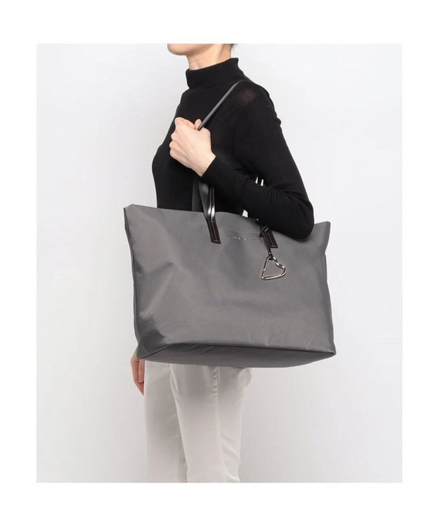 LANVIN en Bleu マルク 2wayトートバッグ（大） ダークグレー