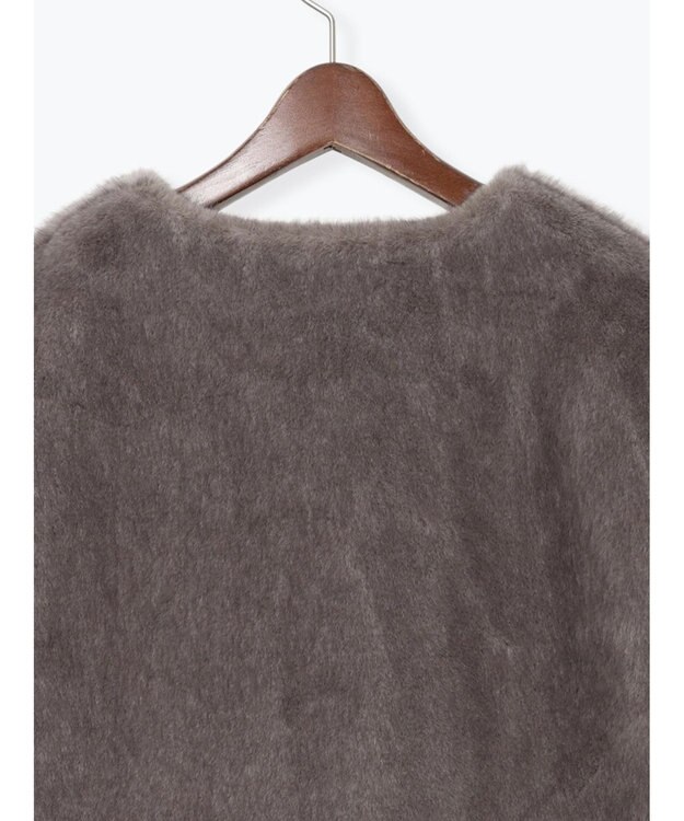 Te chichi グラデーションファーノーカラージャケット《2025winter catalog item》 グレー