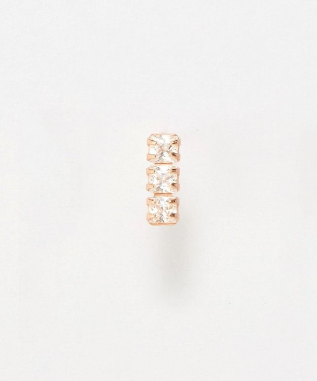 Phoebe 【K10】ストーンバーピアス(片耳)　ローズゴールド ローズゴールド