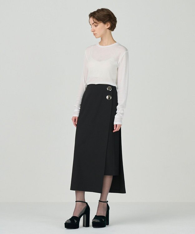 GRACE CONTINENTAL ラップタイトスカート ブラック