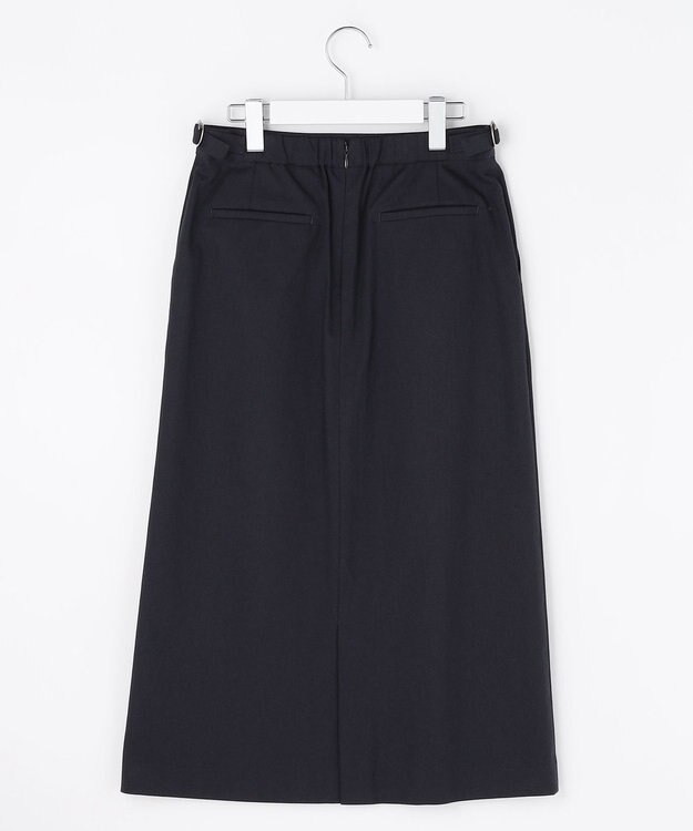 J.PRESS LADIES S TCリネン ドライツイル ナロー スカート ネイビー系