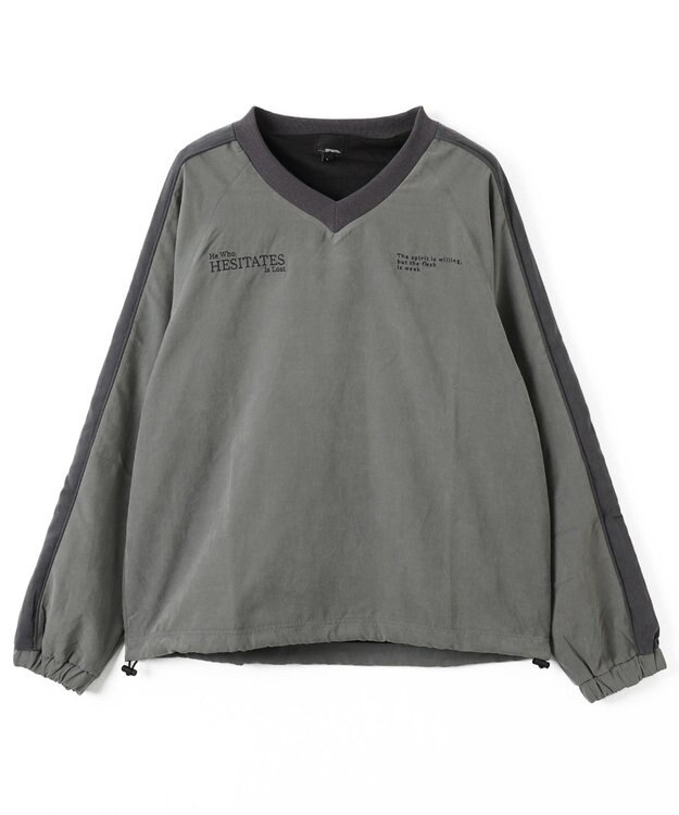 WEGO ミリタリーVネックラインプルオーバー カーキ