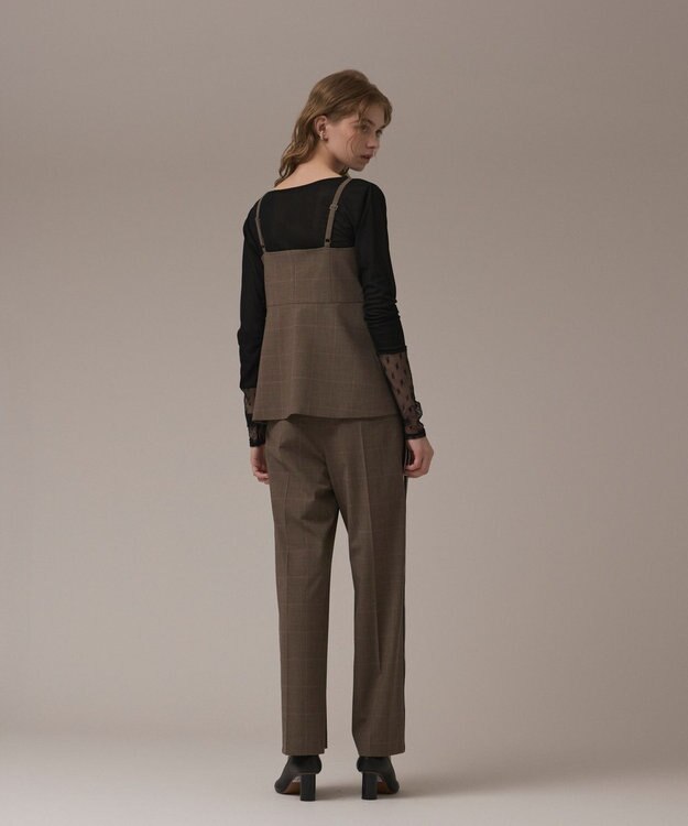 GRACE CONTINENTAL サイドラインパンツ ブラウン