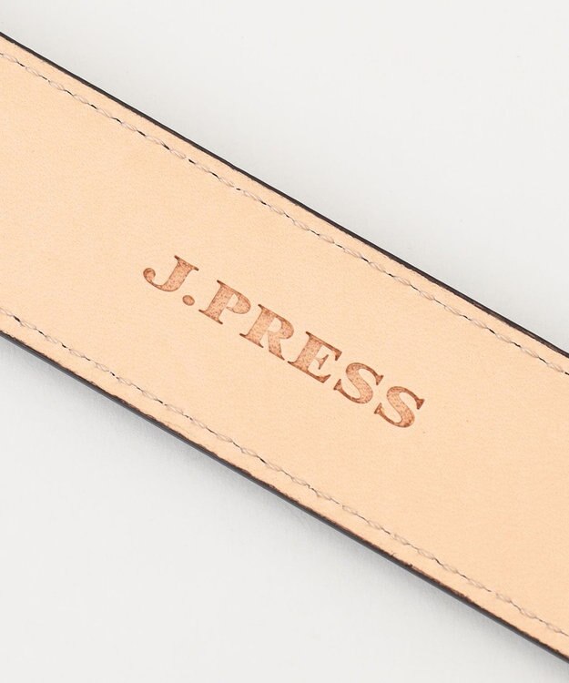 J.PRESS MEN フレンチカーフレザー ベルト ダークブラウン系