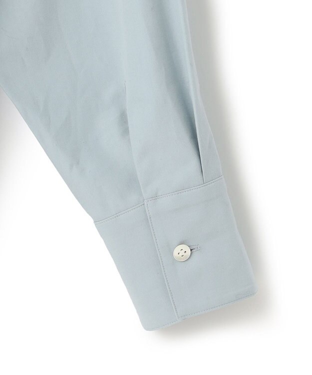 23区 【23区 | 5525gallery】コットンタイプライター バンドカラー シャツ サックスブルー系