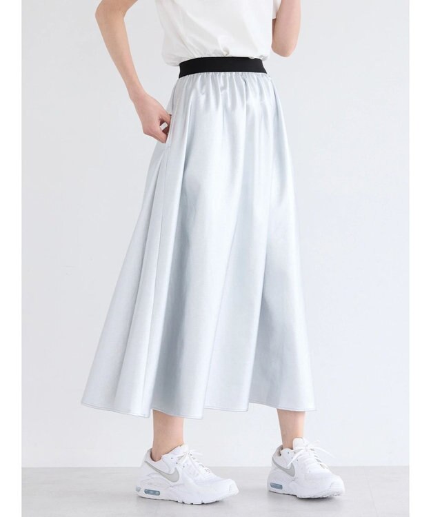 AMERICAN HOLIC シルバーフレアスカート Silver