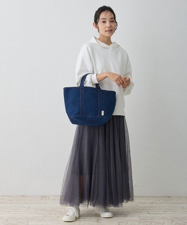 ROOTOTE 1049【舟型フォルム】 SN.ミディアム.デニム-A 02：ネイビー