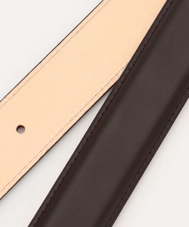 J.PRESS MEN フレンチカーフレザー ベルト ダークブラウン系