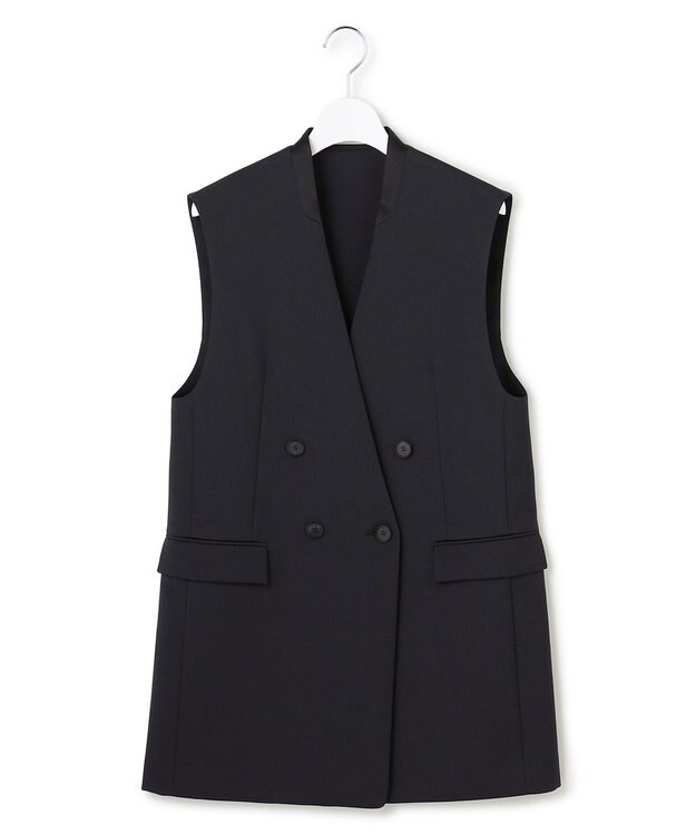 ICB L 【先行予約】 ハイツイストダブルクロス ノーカラージレ ネイビー