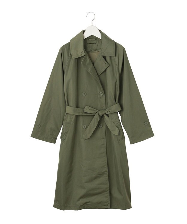 MOONBAT 【撥水】LIGNAGGIO ベルト付トレンチコート カーキー