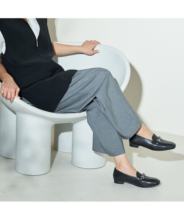 ing <ing>【WEB限定】モカシンビットローファー ブラック