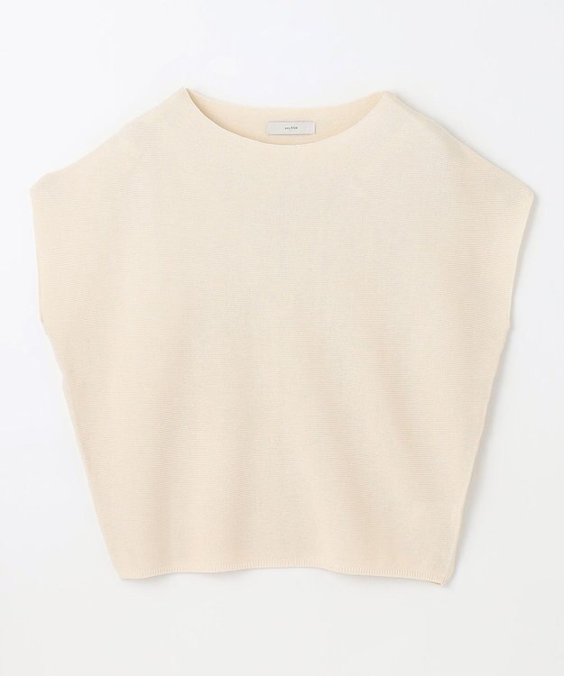 ANY 【新色追加/14色展開】アクリルガーターフレンチスリーブニット エクリュ