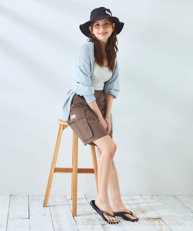 OP／FILA 【Ocean Pacific×ハローキティ】サーフハット ブラック