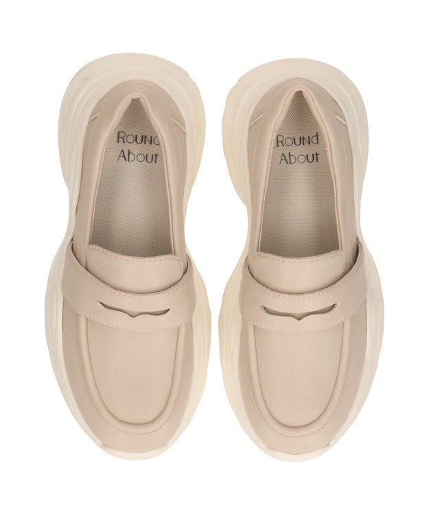 Bridget Birkin 【Round About】ボリュームソールローファー アイボリー