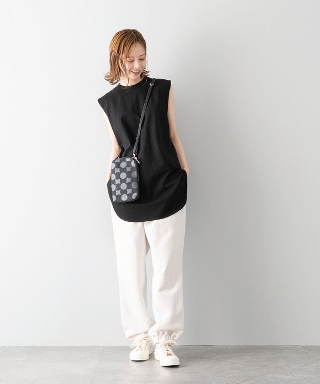 MIYABIYA La quoh with kirakaracho 南蛮七宝ベーシックプリント ミニポシェット 玄(ブラック)