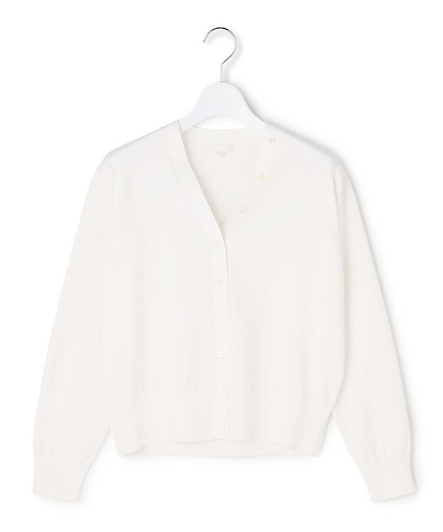 23区 S 【R(アール)】アイスニット Vネック カーディガン ホワイト系