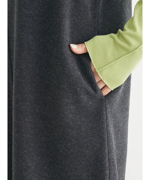 Green Parks 圧縮ポンチキーネックジャンスカ Dark Gray Mixture