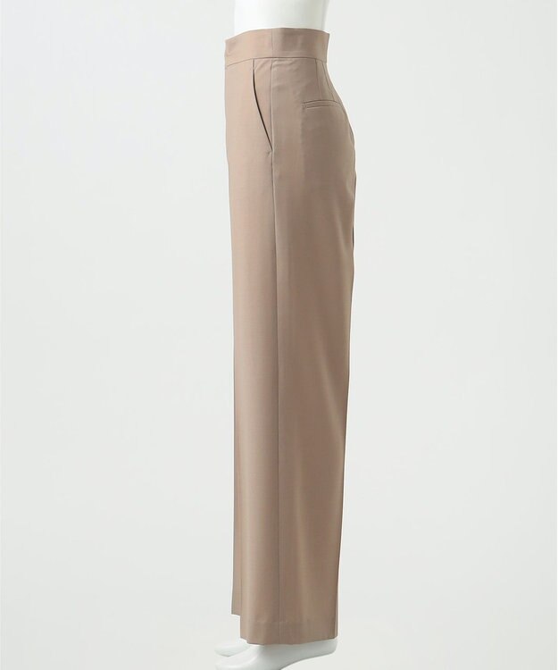 23区 L 【R(アール)】ウールトロストレッチ ワイドパンツ ベージュ系