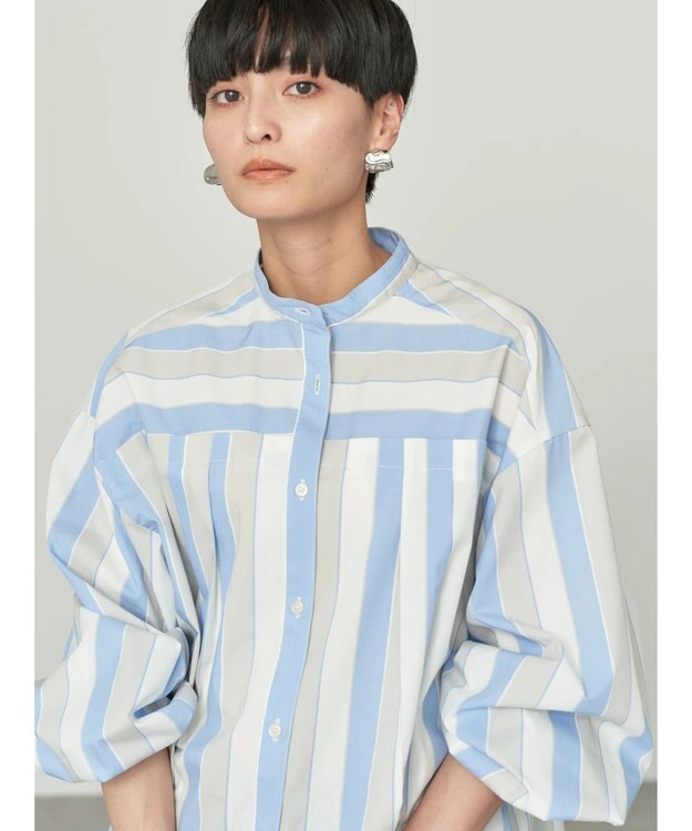 AMERICAN HOLIC イージーケア切替タックワイドシャツ Multi