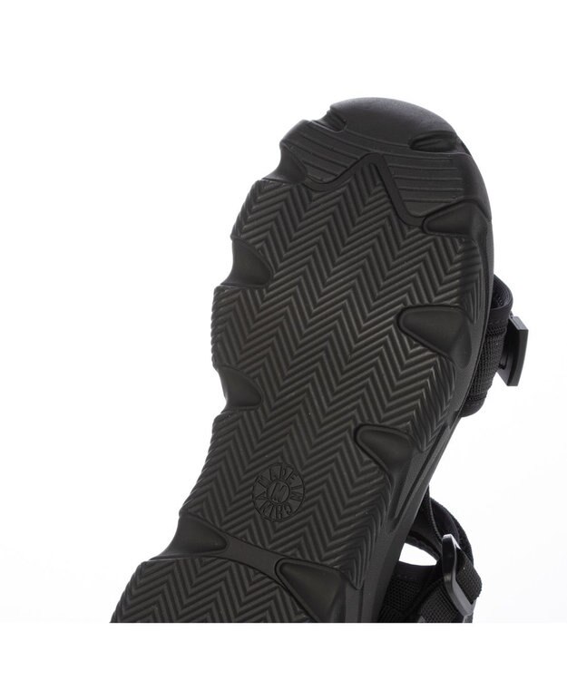 MODE ET JACOMO <noyau>トリプルベルクロ厚底スポーツサンダル ブラック