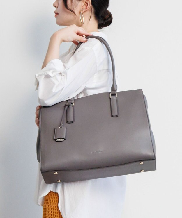 ACE BAGS & LUGGAGE 【PCケース付・A4収納】Jewelna Rose OLバッグ エト トートバッグ 横型 11931 ジュエルナローズ 通勤 チャコール