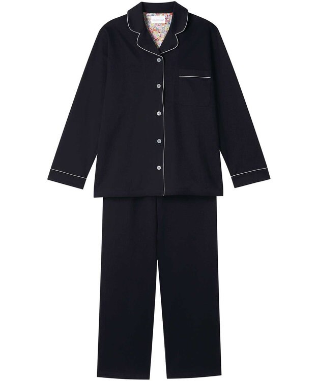 une nana cool ハイゲージコットンパジャマ　ＭＡＤＥ　ＷＩＴＨ　ＬＩＢＥＲＴＹ　ＦＡＢＲＩＣ BL