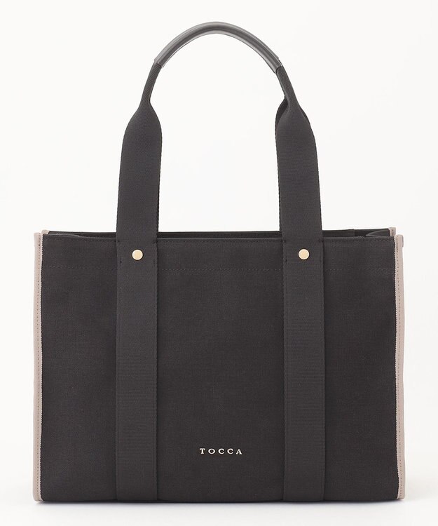TOCCA TRIM RIBBON A4TOTE A4トートバッグ ブラック系